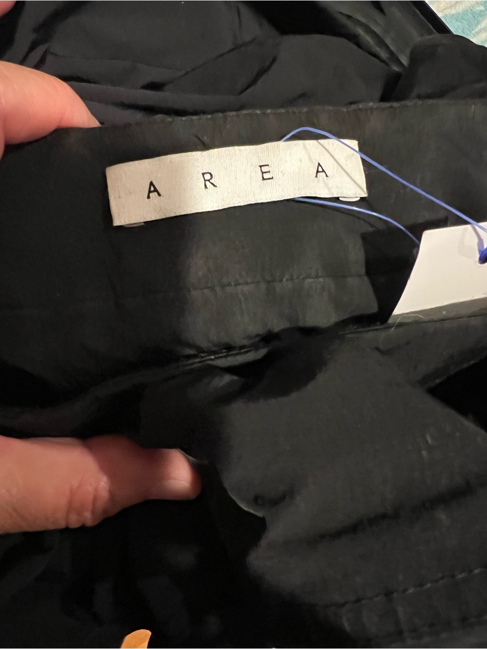 AREA Black Ruffled Puff Jacket - Picture 3 of 3